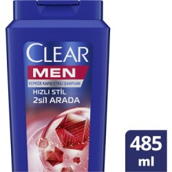 Clear Men Hızlı Stil 2si1 Arada Şampuan 485 ml