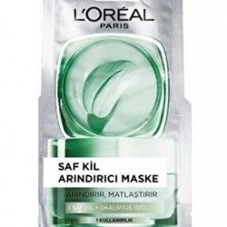 Loreal Paris 6 ml Saf Kil Yeşil Arındırıcı Maske