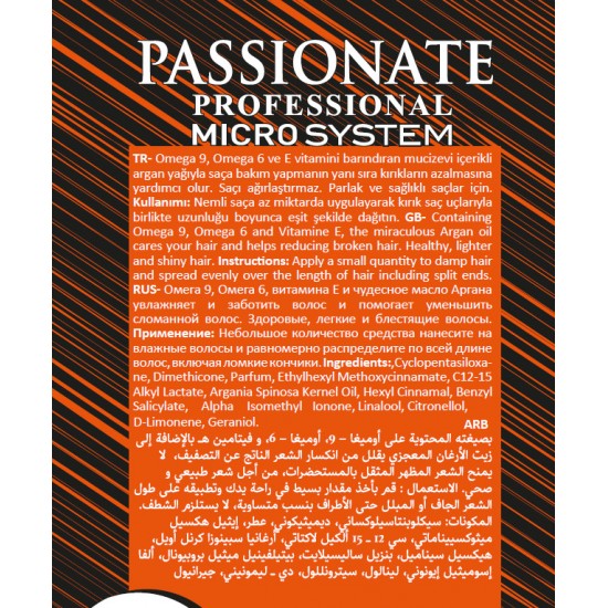 Passionate Saç Serumu Argan 100 ml Passionate Saç Serumu Argan 100 ml