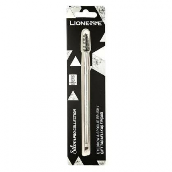 Lionesse Silverpro Collection Çift Taraflı Kaş Fırçası 5128 Lionesse Silverpro Collection Çift Taraflı Kaş Fırçası 5128