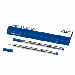 Montblanc 2'li Rollerball Yedeği Fine Royal Blue 128232