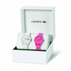 Lacoste Kadin Beyaz - Pembe Anne-Kiz Saat Seti