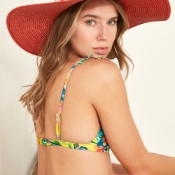 C&City Kadın Hasır Plaj Şapkası Y1730-12 Kiremit