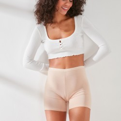 C&City C11430 Kadın Modal Cotton Şort Ten