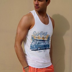 C&City Erkek Atlet Sıfır Kol Baskılı T-Shirt M-0342