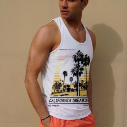 C&City Erkek Atlet Sıfır Kol Baskılı T-Shirt M-0346