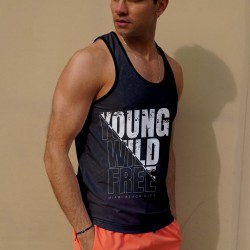 C&City Erkek Atlet Sıfır Kol Baskılı T-Shirt M-0347