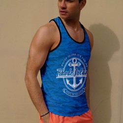 C&City Erkek Atlet Sıfır Kol Baskılı T-Shirt M-0349