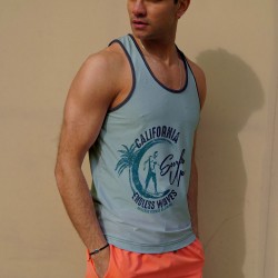 C&City Erkek Atlet Sıfır Kol Baskılı T-Shirt M-0351