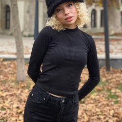 C&City Kıvırcık Peluş Bucket Şapka 8001 Siyah