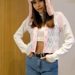 C&City Peluş Trapper Şapka 8002 Gül Kurusu