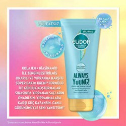 Elidor Collagen Blends Onarıcı Yıpranma Karşıtıı Always Young Sülfatsız Saç Bakım Kremi 170 ml