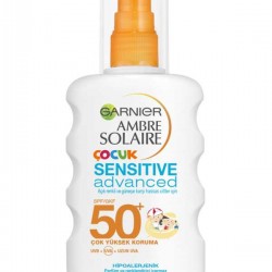 Garnier Ambre Solaire Sensitive Advanced Çocuk Güneş Spreyi Spf 50+ 200 ml