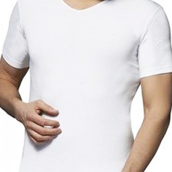 Camasircity 111 Erkek Likra T-Shirt Beyaz