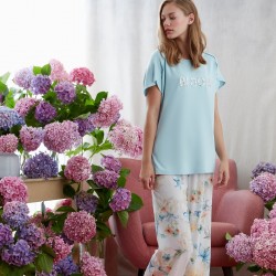 Catherines 1605 Kadın Pijama Takım Mavi