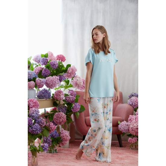 Catherines 1605 Kadın Pijama Takım Mavi Catherines 1605 Kadın Pijama Takım Mavi