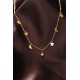 Çelik Gold Renk Zirkon Taşlı Minimal Ay Yıldız Kolye Çelik Gold Renk Zirkon Taşlı Minimal Ay Yıldız Kolye
