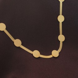 Çelik Oval Model İtalyan Zincir Kolye