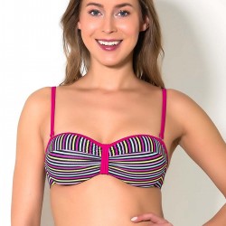 C&City 2839 Kaplı Straplez Bikini Üstü Görsel