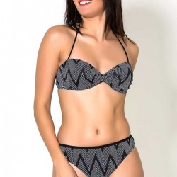C&City 2860 Döner Kap Bikini Takım Siyah