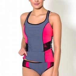 C&City 7162 Tankini Takım Füme