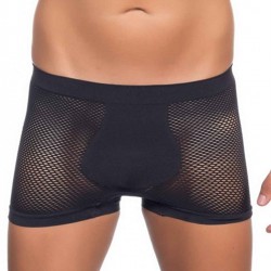 C&City C12106 Dikişsiz Fantezi Erkek Boxer Siyah