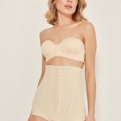 C&City C12824 Balenli Yüksek Bel Slip Korse Ten
