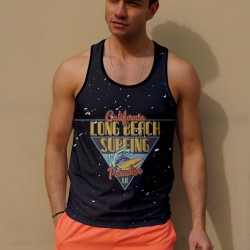 C&City Erkek Atlet Sıfır Kol Baskılı T-Shirt M-0341
