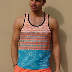 C&City Erkek Atlet Sıfır Kol Baskılı T-Shirt M-0348