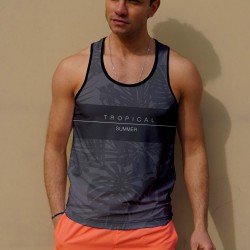 C&City Erkek Atlet Sıfır Kol Baskılı T-Shirt M-0350