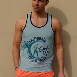 C&City Erkek Atlet Sıfır Kol Baskılı T-Shirt M-0351