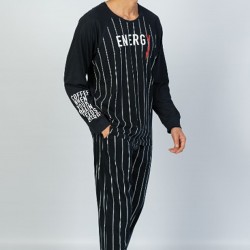 C&City Erkek Uzun Kol Pijama Takım 1041370922 Lacivert
