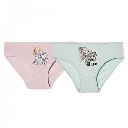C&City Kız Çocuk 2'li Baskılı Slip Külot 1030 K-103