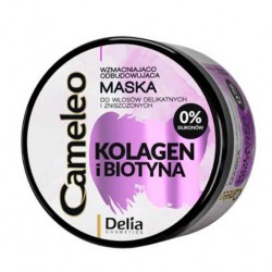 Delia Cosmetics Kolajen ve Biyotin içeren Güçlendirici Yeniden Yapılandırıcı Saç Maskesi 200 ml