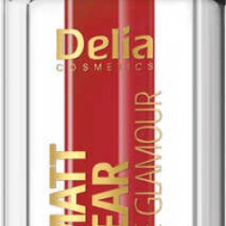Delia Cosmetics Velvet Matt Long Wear Liquid Lipstick Ruj 107 Red