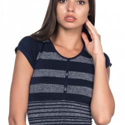 Emay 5026 Kadın T-Shirt Lacivert