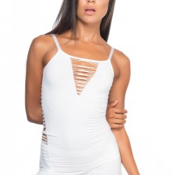 Emay 5037 Seamless Fantezi Atlet Beyaz