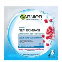 Garnier Nem Bombası Canlandırıcı Kağıt Maske