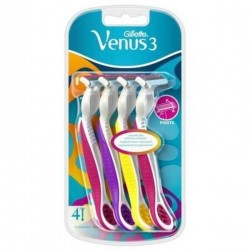 Gillette Venus 3 Kullan At Banyo Tıraş Bıçağı 4'lü