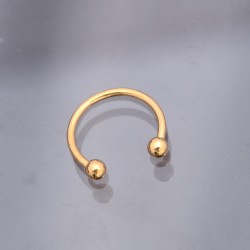 Gold Renk Yarım Halka 316L Cerrahi Çelik Piercing