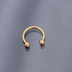 Gold Yarım Halka 316L Cerrahi Çelik Piercing