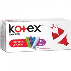 Kotex Tampon Süper 16 Adet