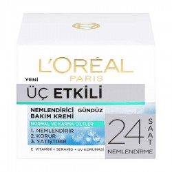 L'Oréal Paris 3 Etkili Günlük Bakim Kremi Normal Ve Karma Ciltler 50 ml