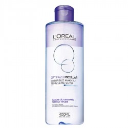 L'Oréal Paris Çift Fazli Micellar Kusursuz Makyaj Temizleme Suyu