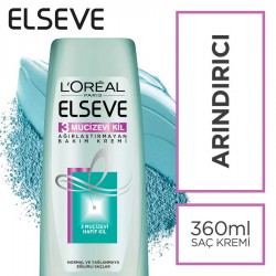 L'Oréal Paris Elseve 3 Mucizevi Kil Ağirlaştirmayan Bakim Kremi 360 ml