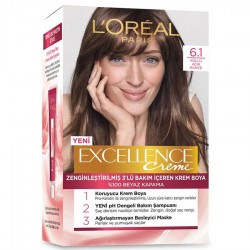 L'Oréal Paris Excellence Creme 6.1 Küllü Açık Kahve Saç Boyası