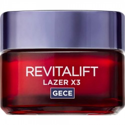  Loreal Paris Revitalift Lazer X3 Yoğun Yaşlanma Karşıtı 50 ml Gece Bakım Kremi