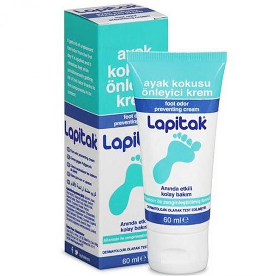 Lapitak Ayak Kokusu Önleyici Krem 60 ml Lapitak Ayak Kokusu Önleyici Krem 60 ml