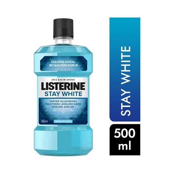 Listerine Stay White Ağız Bakım Suyu 500 ml Listerine Stay White Ağız Bakım Suyu 500 ml