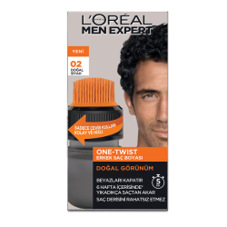 Loreal Paris Men Expert One-Twist Erkek Saç Boyası Siyah 02